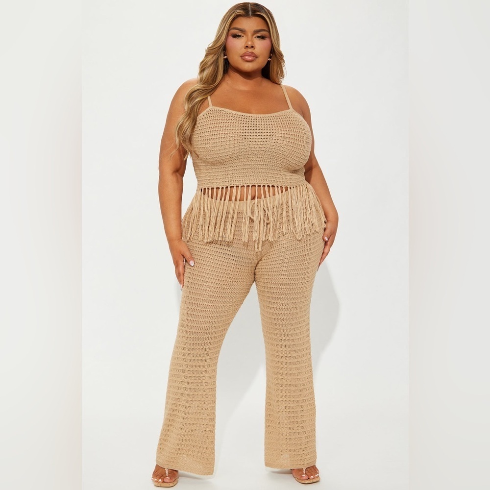 Fashion Nova Weekend Flirt Crochet Fringe Top Plus Size 3X, Coachella Festival - Picture 4 of 11